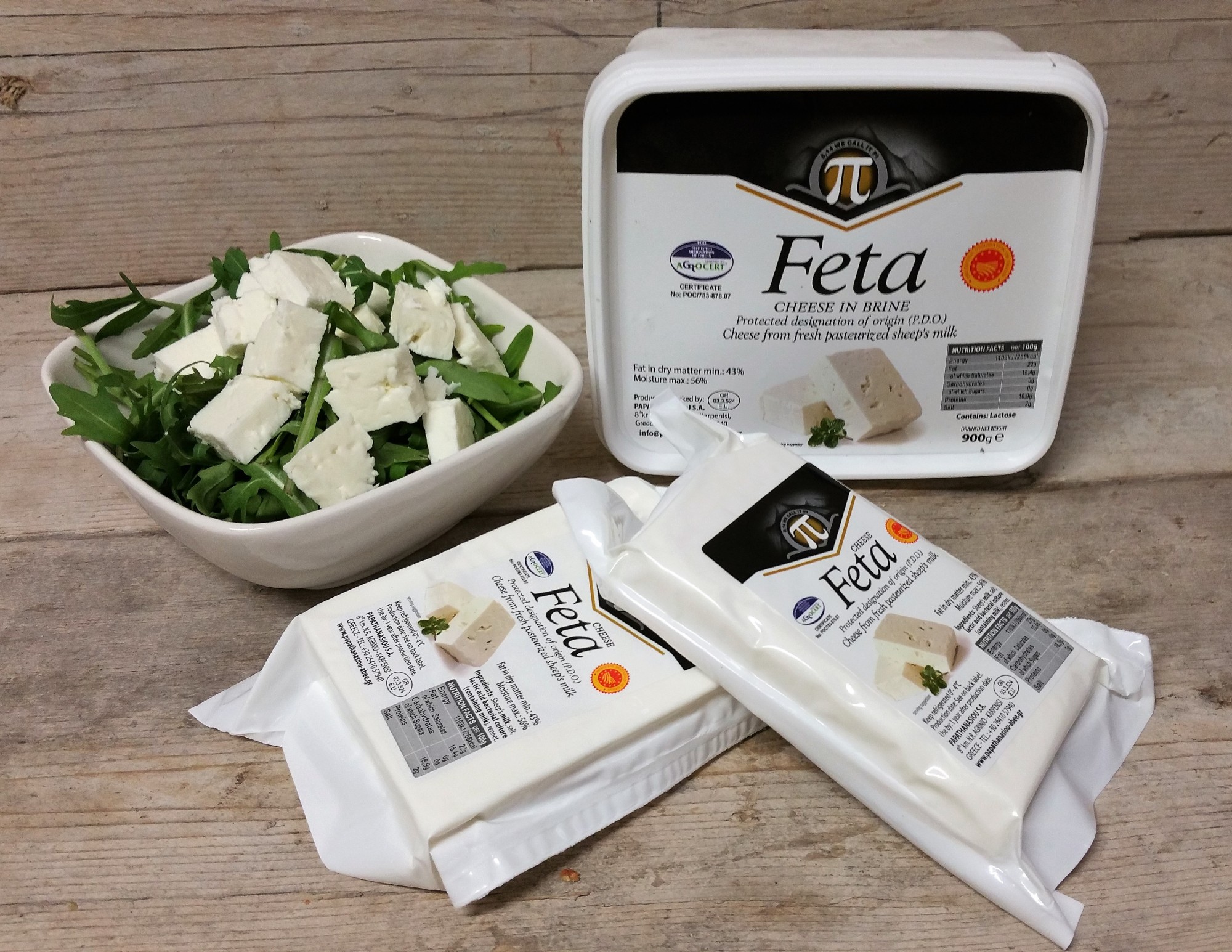 Voorverpakte Griekse 100% schapen Feta (Yogurt)